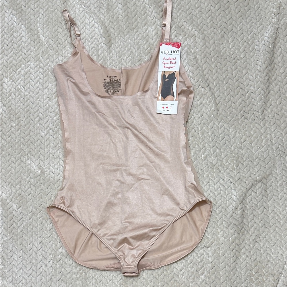 SPANX Red Hot Bodysuit in Tan